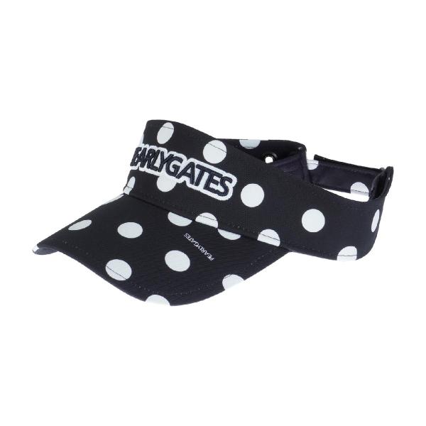 PEARLY GATES ドット柄セーター・バイザーセット PEARLY GATES パーリーゲイツ ランダムドット柄サンバイザー : PEARLY