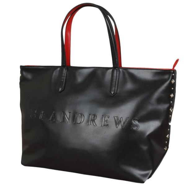 St ANDREWS セント・アンドリュース エンボスロゴ スタッズトート