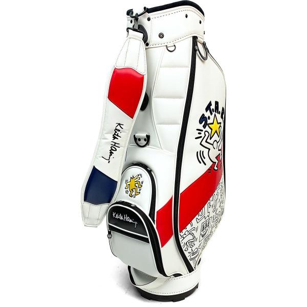 キースヘリング キャディバッグ Keith Haring メンズ用ゴルフバッグ