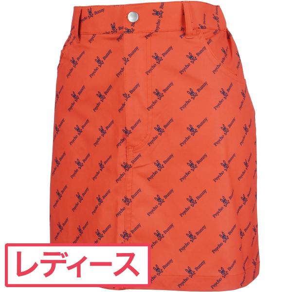 【美品】PSYCHO BUNNY サイコバニー ストレッチスカート ロゴ ゴルフ Psycho Bunny サイコバニー PSYCHO BUNNY リピーテッドロゴ