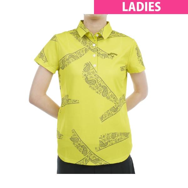 【新品】Callaway Golf キャロウェイ ロゴプリント鹿の子 ポロシャツ Callaway キャロウェイゴルフ Golf ロゴプリント鹿の子半袖