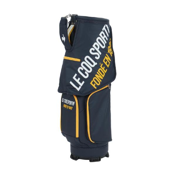 le coq sportif キャディバッグ フード付き ゴルフバッグ le coq sportif golf ブラックトリコデザイン キャディバッグ