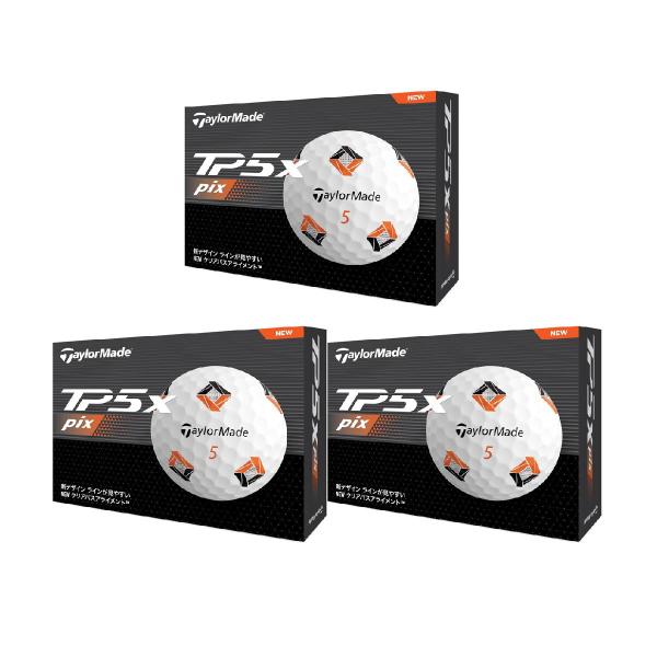 TaylorMade テーラーメイド TP5 TP5x pix ボール 3ダースセット