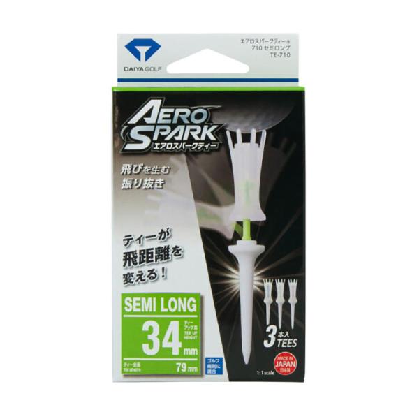 他サイト： ダイヤゴルフ DAIYA GOLF エアロスパークティー セミロングの商品画像