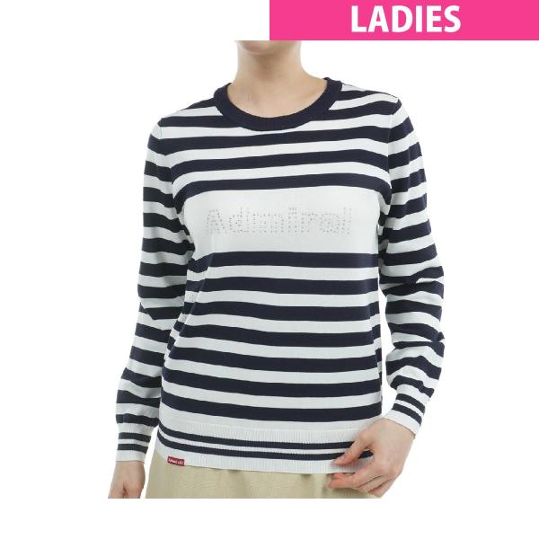 アドミラル　Admiral　メタリックロゴ ドライタッチセーター　レディス Admiral（アドミラル） メタリックロゴ ドライタッチセーター レディス