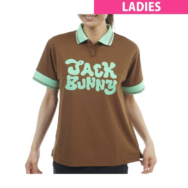 jack bunny!! 半袖襟付きトップス&ショーパン Jack Bunny!!（ジャックバニー） フルダルメッシュ 半袖ポロシャツ