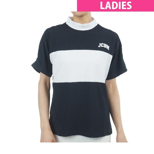 00サイズXS 半袖 モックネックシャツ レディースゴルフウェア ジャックバニー ジャックバニー ストレッチ半袖モックネックカットソー 263