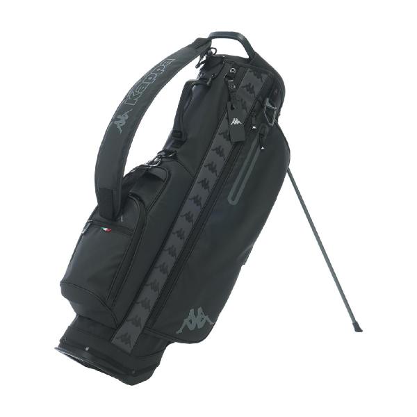 Kappa カッパ ゴルフ スタンド キャディバッグ 8.5型 クロ Kappa GOLF カッパ 8.5 スタンドキャディバッグ : GDOゴルフ