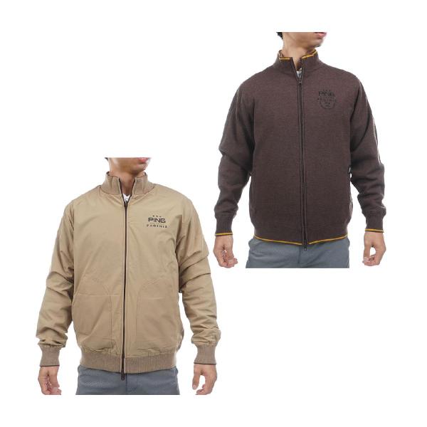 PING（ピン） リバーシブル フルジップニットブルゾン : GDOゴルフ