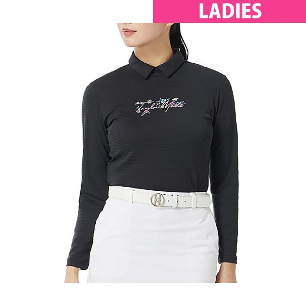 テーラーメイド　Taylor Made　ストレッチ Tコントロール フラワーロゴ長袖シャツ　レディス TaylorMade（テーラーメイド） ストレッチ Tコントロール フラワーロゴ