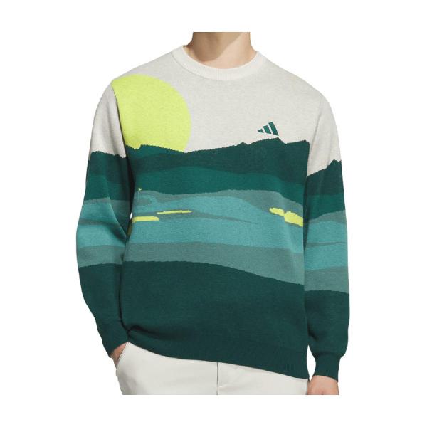 adidas（アディダス） グラフィック クルーネックセーター : GDOゴルフ