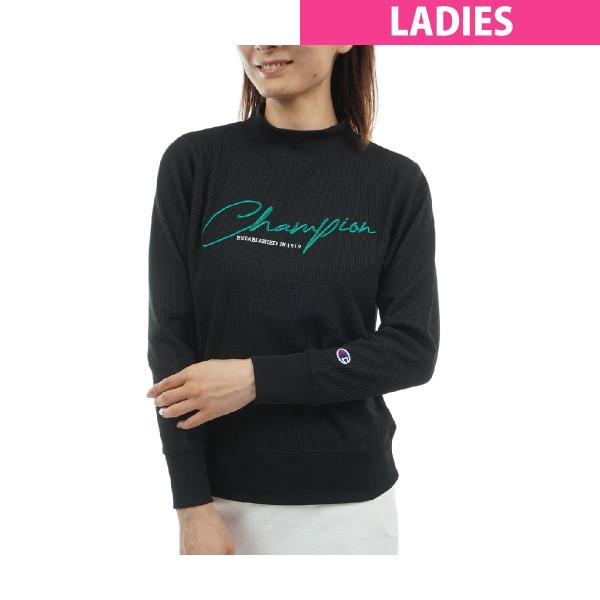 チャンピオンゴルフ Champion GOLF UVカット 速乾 保温 遮熱 ストレッチ ソフトサーモワッフル モックネック長袖シャツ レディス
