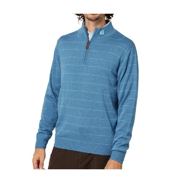 フットジョイ　Foot Joy　ストレッチ ウールヘザー ハーフジップセーター FootJoy（フットジョイ） ストレッチ ウールヘザー ハーフジップ