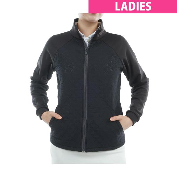 ビバハート　VIVA HEART　裏起毛 千鳥格子柄 ピンソニック スタンドブルゾン　レディス VIVA HEART（ビバハート） 裏起毛 千鳥格子柄 ピンソニック スタンド