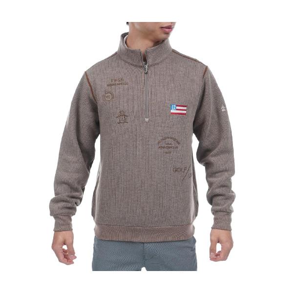 Munsingwear（マンシングウェア） 飛び刺繍 ハーフジップミドラー