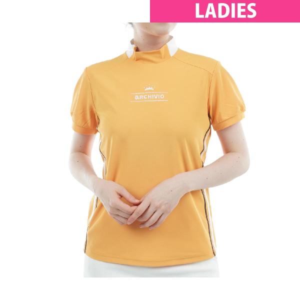 アルチビオ　archivio　サイドライン速乾鹿の子プルオーバー半袖シャツ　レディス archivio（アルチビオ） サイドライン速乾鹿の子プルオーバー半袖