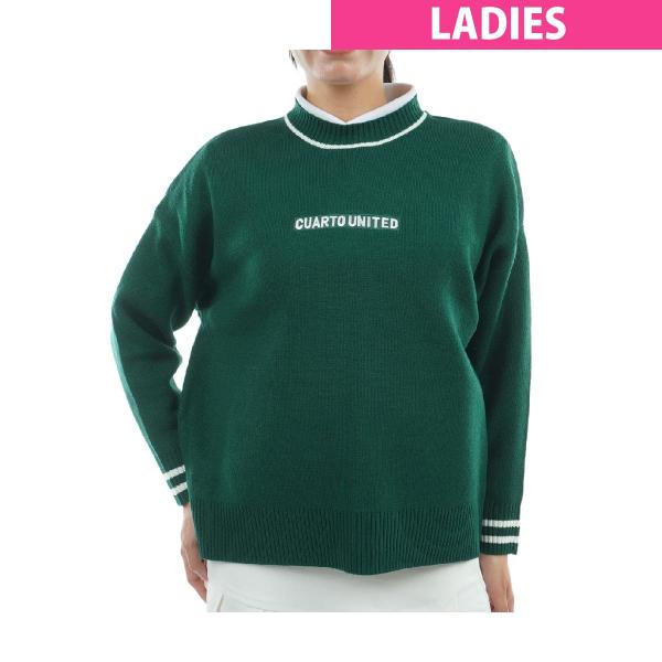 クアルトユナイテッド　CUARTO UNITED　ビッグロゴセーター　レディス クアルトユナイテッド CUARTO UNITED ビッグロゴセーター レディス