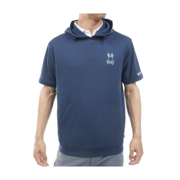 Psycho Bunny サイコバニーゴルフウェア　半袖パーカー　サイズМ Psycho Bunny（サイコバニー） PSYCHO BUNNY GOLF シルエットライン