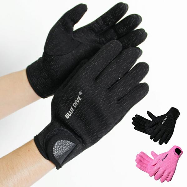 ダイビンググローブ マリングローブ サーフィン シュノーケリング 寒中水泳 滑り止め付 海水浴 グッズ 魚突き シュノーケル 素潜り 漁 銛 モリ もり ヤス チョッキ 魚 突き 釣り KAN000886サイズ S M Lカラー A.ブラッ...