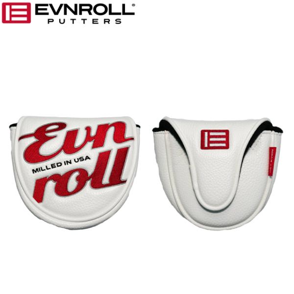 【送料無料　メール便】【日本正規品】EVNROLL イーブンロール ネオ ホワイト（マレットタイプ）　パターカバー HEHC-000031