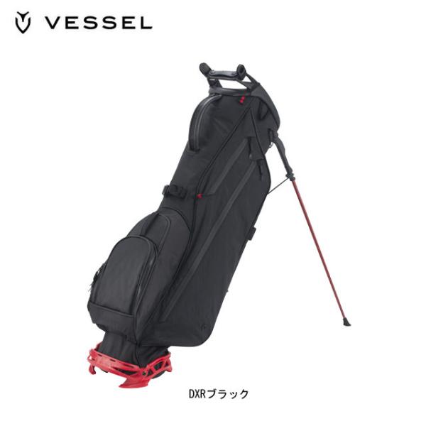 VESSEL(ベゼル) キャディバック 7530121 DXRブラック 7.5型 VESSEL（スポーツ） 【送料無料】VESSEL ベゼル VLS Stand DXR
