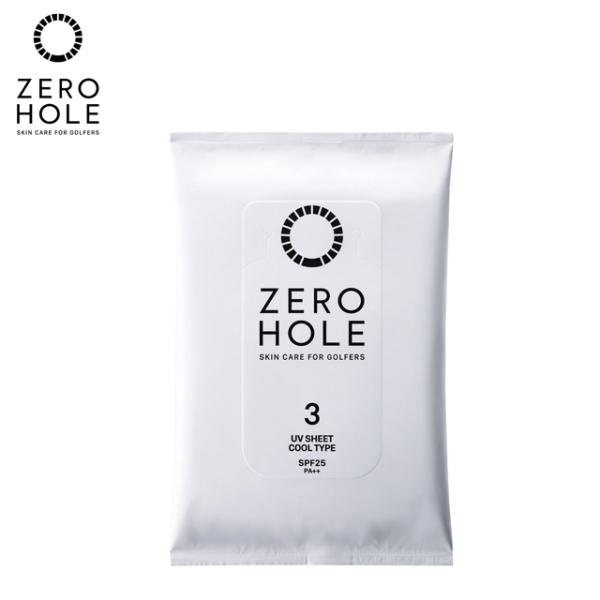【送料無料 メール便】 ZERO HOLE ゼロホール 4パック(40枚) 日やけ止めシートクールタイプ（微香）（1パック10枚入り×4パック）