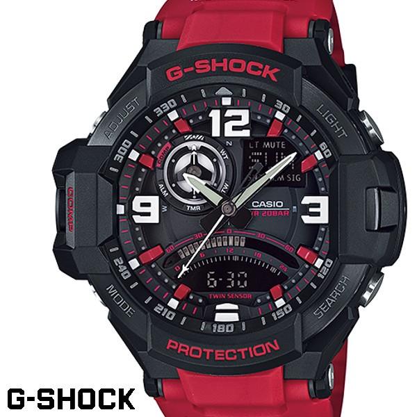 Casio G Shock ジーショック メンズ 腕時計 Ga 1000 4b レッド ブラック Skycockpit スカイコックピット Ga 1000 4b 腕時計 アクセサリー Gross 通販 Yahoo ショッピング