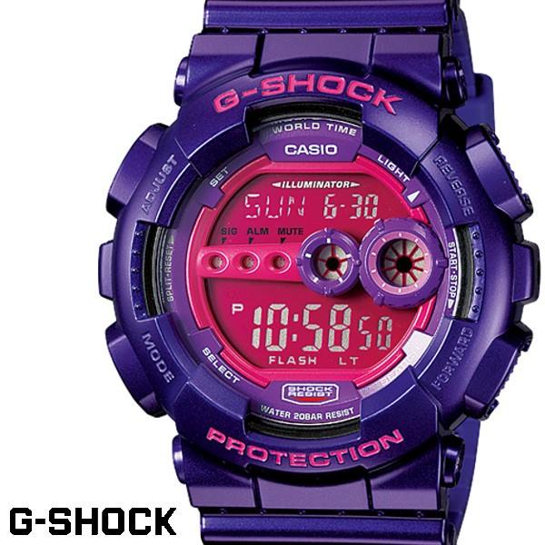 G-shock ジーショック クレイジーカラー Crazy Color メンズ 腕時計 パープル GD-100SC-6 CASIO g−shock