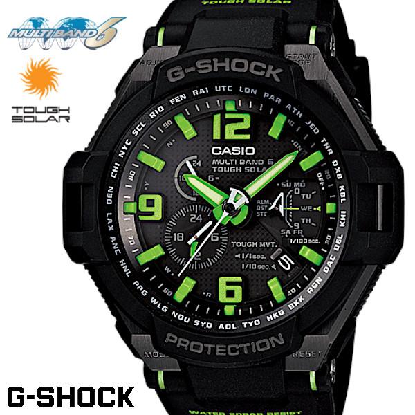 CASIO G-SHOCK ジーショック メンズ 腕時計 GW-4000-1A3 SKYCOCKPIT スカイコックピット 電波ソーラー ブラック  グリーン