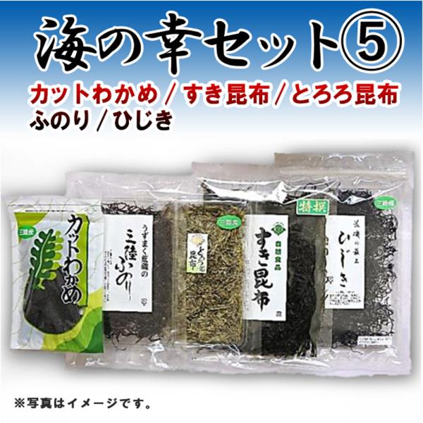 海の幸セット 岩手県産 わかめ とろろ昆布 すき昆布 ひじき ふのり 海藻 詰め合わせ 磯ヤ海産 Gui 日本まるごと新鮮市場 通販 Yahoo ショッピング