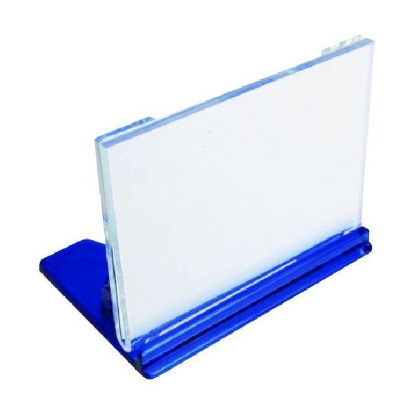 納期について：取寄品3〜5営業日目発送予定★欠品時除くメーカー名：(株)ミツヤ【 特長 】・リクライニング可動式のカード立てです。【 用途 】・店舗＆オフィス用。【 仕様 】品名:mitsuya U型カード立小 青 M17329品番:UC-...