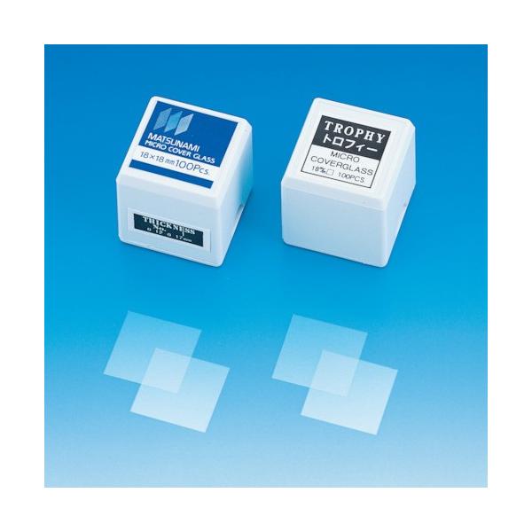 納期について：取寄品3〜5営業日目発送予定★欠品時除くメーカー名：東京硝子器械(株)【 特長 】・正方形のカバーグラスです。【 仕様 】品名:TGK カバーグラス#1 正方形 18X18 (200枚入)品番:863140210幅(mm):1...