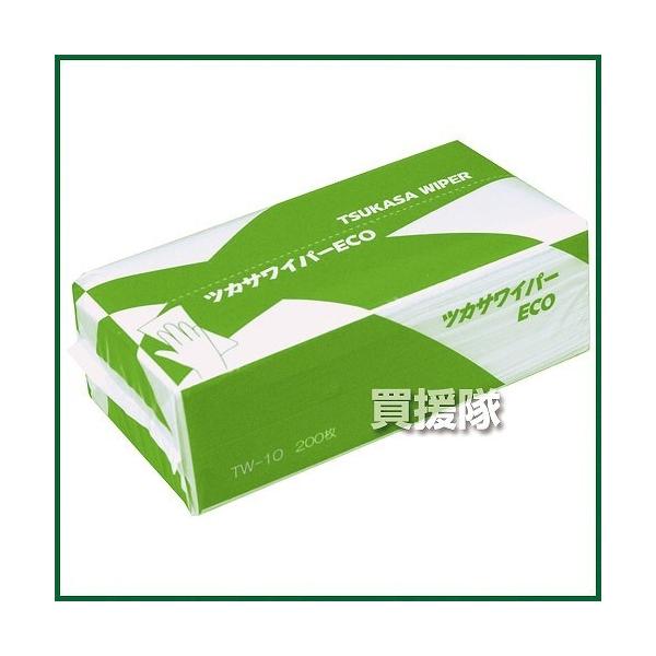 納期について：【取寄】通常3〜5日の発送予定(土日祝除く)■仕様メーカー:司化成工業品名:手拭き用ペーパータオル ツカサワイパーECO品番:TW-10JANコード:4986782002448材質:再生紙タイプ:レギュラータイプサイズ:220...