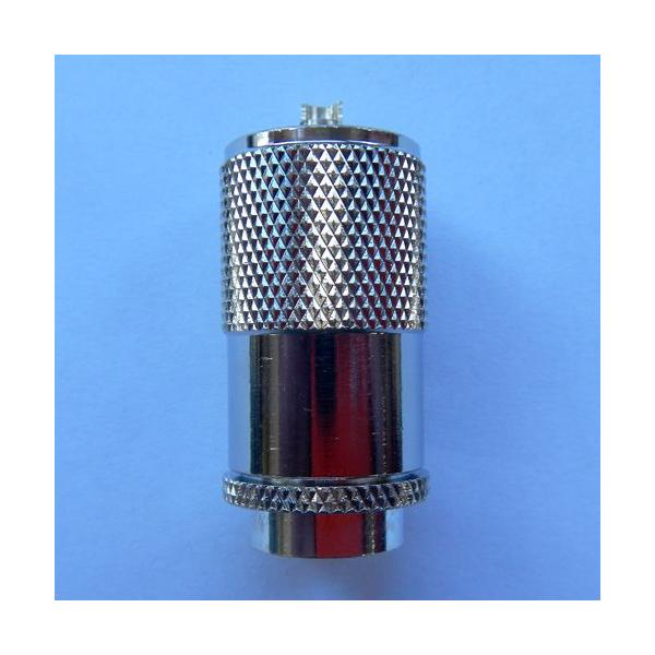 MP-8(FB) M型接栓 ニッケルメッキ 8D2V(8D-2V)、8DFB(8D-FB)-LITE兼用 5ヶ迄同一送料 追跡可能メール便配送で 日本全国どこでも！規格品コネクタ 1ヶ