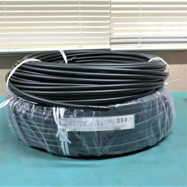 フジクラ 8dfb-lite 100m 高発泡同軸ケーブル 50Ω 無線用 黒色 1巻