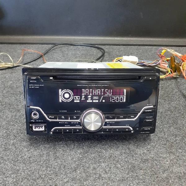 ダイハツ 純正 OP KENWOOD ケンウッド CUK-W61 2DIN USB AUX CD