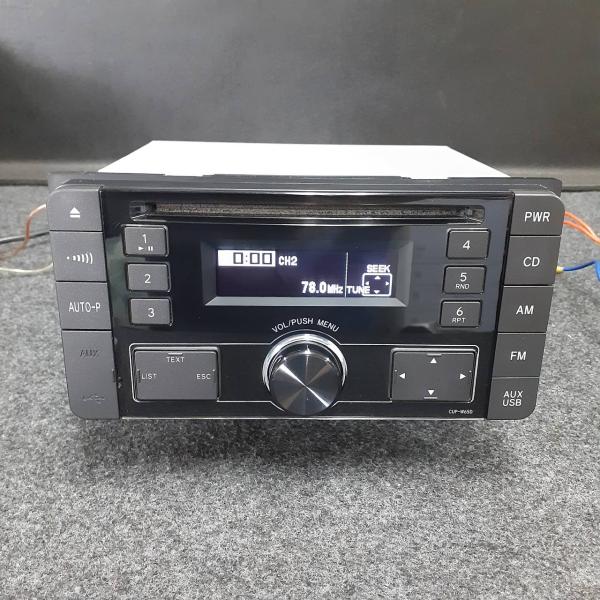 ダイハツ 純正 オーディオ CUP-W65D 2DIN USB AUX CDプレーヤー b1232