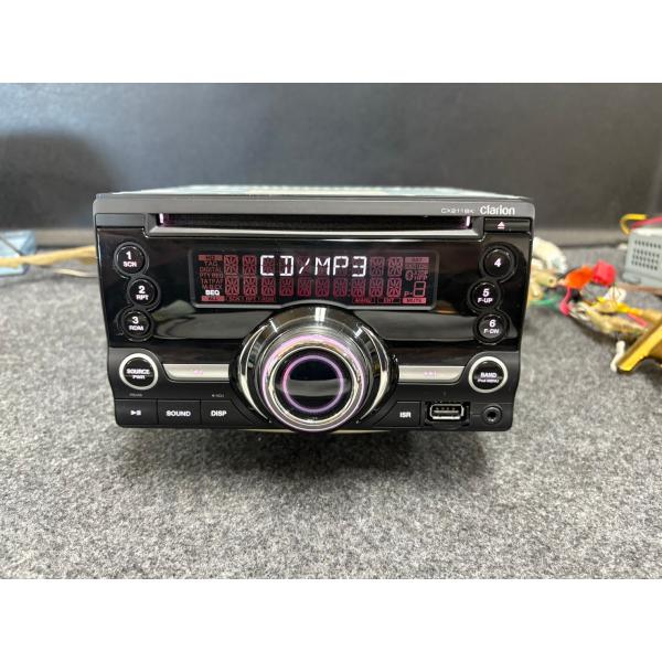 カーオーディオ hisashi clarion クラリオン オーディオ CX211BK 2DIN USB AUX ラジオ CD