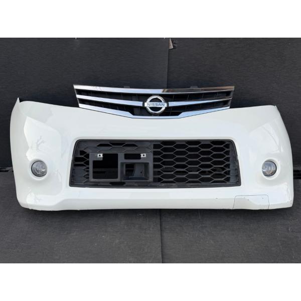 【個人宅OK送込】H24　ルークスハイウェイスター　ML21S　フロントバンパー ルークス ML21S ハイウェイスター フロントバンパーガーニッシュ