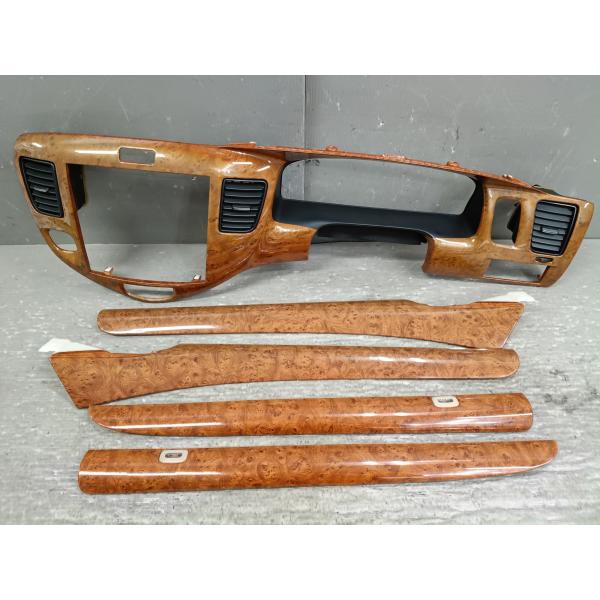 マツダ MPV スポーツ 後期 (LW3W) 純正 木目調パネル メーターパネル ナビ オーディオパネル エアコン吹出口 Mazda p063411