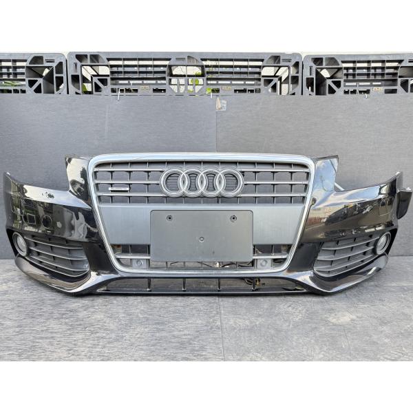 アウディ A4 アバント 2.0T (8K) 純正 フロントバンパー ブラック系 8K0 807 437 A Fバンパー Audi 黒系 ドイツ車 p06365
