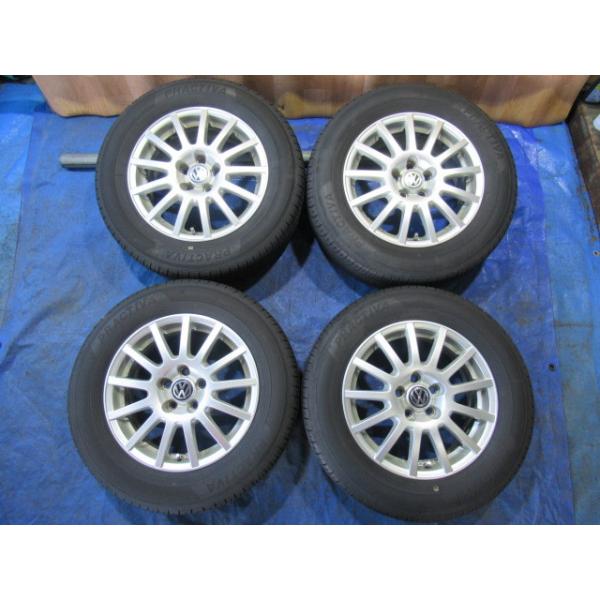 激安即決！ワーゲン純正 15-6J 5H/100 ET38 +YOKOHAMA 195/65R15 2019  