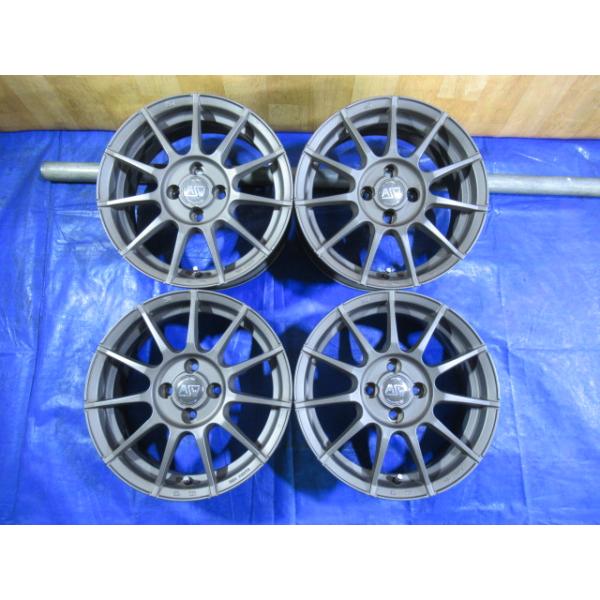 激安即決！歪み点検済！バルブ新品！OZ MSW 15-6J 4H/98 ET38 中古4本！フィアット 500 プント ムルティプラ バルケッタ パンダ T00