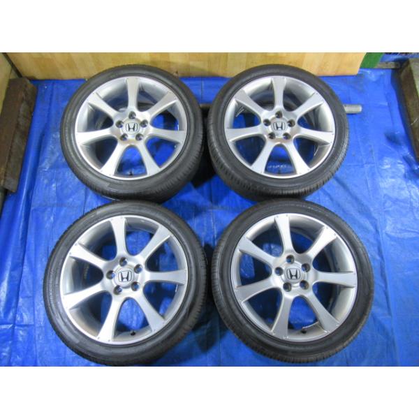 ホンダ純正 18-7J 5H/114.3 ET55 + ZEETEX 225/45R18 2022年製！中古4