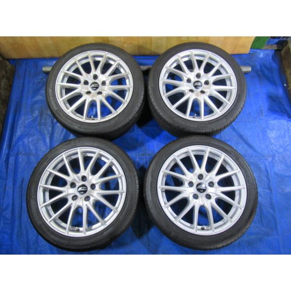シュナイダー アルミホイール 215/45R17 / 7J +50 100 5H 4本 タイヤ9
