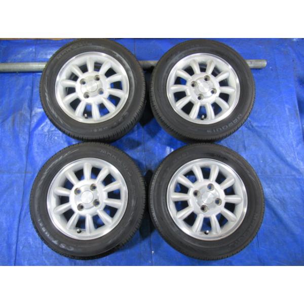 スズキ ラパン純正 13-4B 4H/100 ET45 + MARQUIS 155/65R13 中古4本