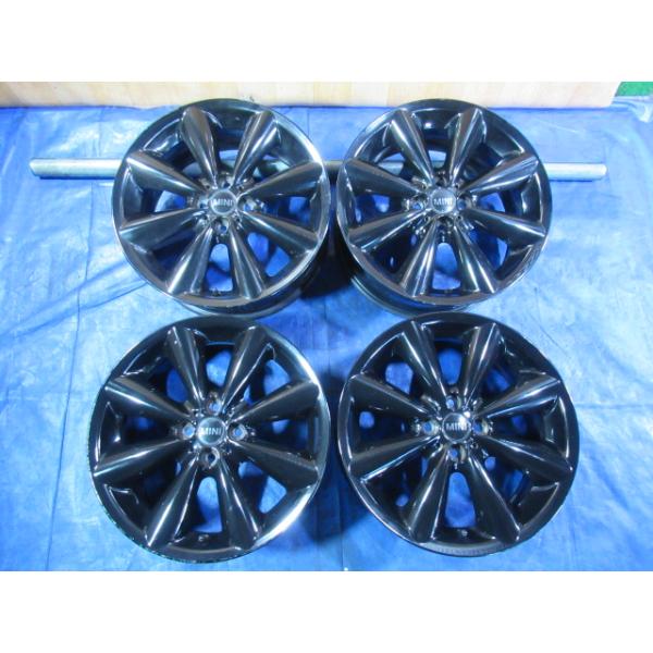 激安即決！MINI純正 17-7J 4H/100 ET48 中古4本 ミニクーパー ミニクラブマン ミニワン ミニロードスター ミニクーペ等 T007381