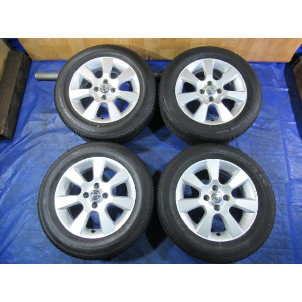激安即決 ! 日産純正ホイール 15-5.5J 4H/100 ET40 + BRIDGESTONE 185