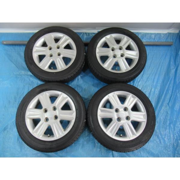 T777　155/65R14　ブリヂストン　4本　2022年製　ダイハツ　小傷 ダイハツ 14-4.5J 4H/100 ET45 + BRIDGESTONE 155/65R14 2024年製 中古