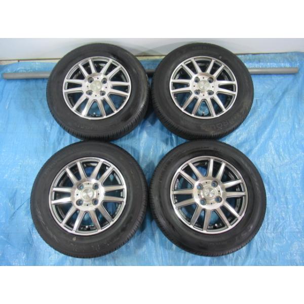 145/80R13 夏タイヤ MARQUIS ENKEI 13インチ 4B 4H 100 ET45 中古4本